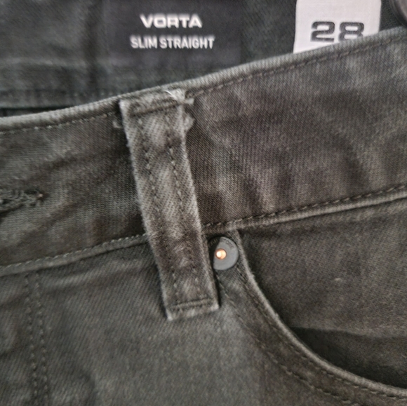 Young men's Volcom dark gray jeans size 28 - Picture 2 of 3